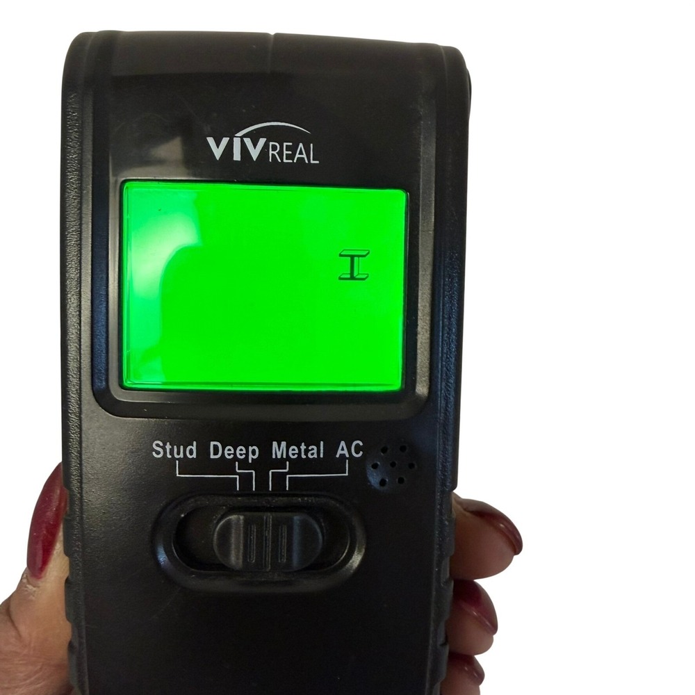 Vivreal Stud Finder Wall Scanner TH240 Black 4-in-1 Metal AC Live Wire Detector